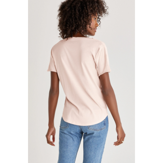 Organic Cotton V Neck Tee - SPREE Boutique