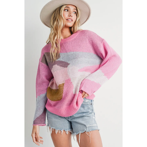 Abstract Knit Sweater