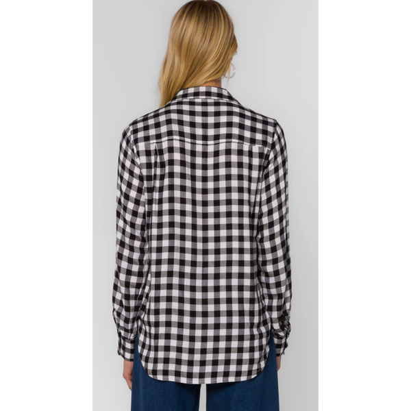 Kacia Black Gingham Shirt