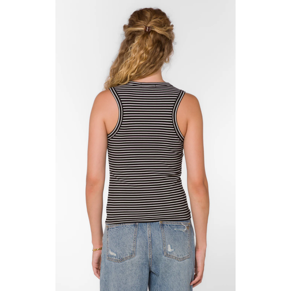 Pearson Black and White Striped Tank