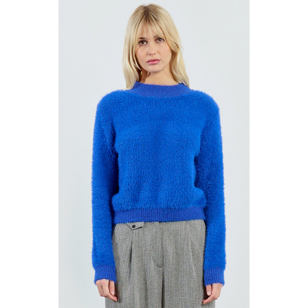 Blue Fuzzy Sweater