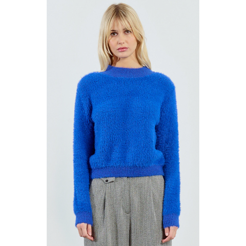Blue Fuzzy Sweater