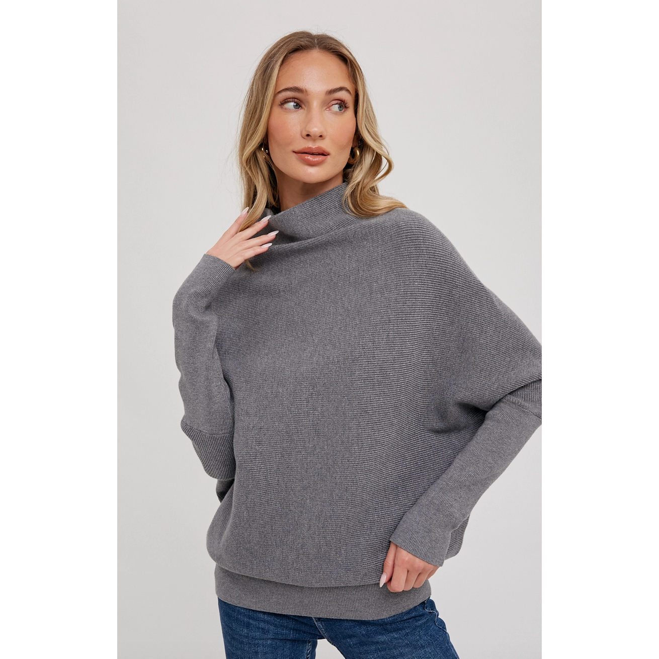 Slouch Neck Dolman Pullover