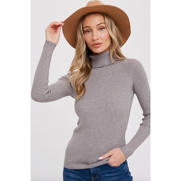 Essential Rib Turtleneck Pullover