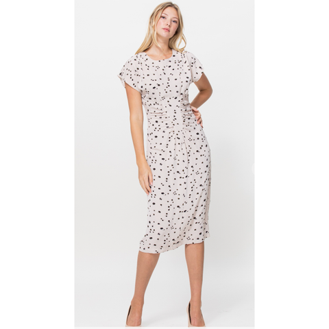 Flower Print Midi Dress - SPREE