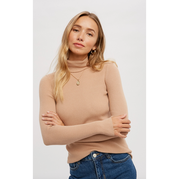 Essential Rib Turtleneck Pullover