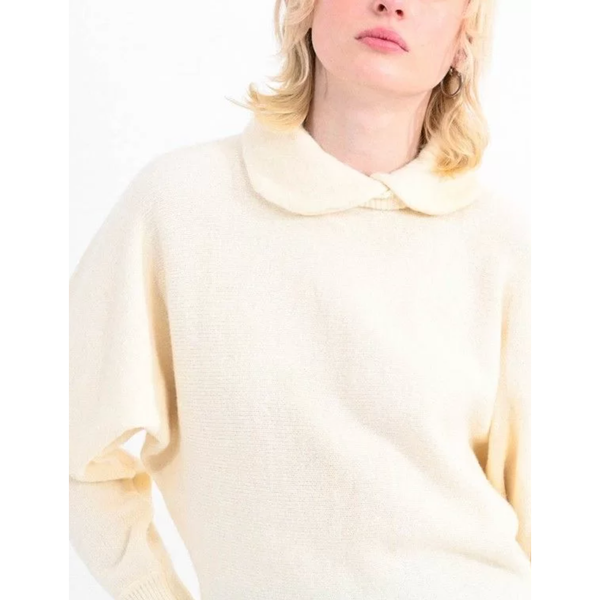 Asymmetrical Collar Sweater - SPREE