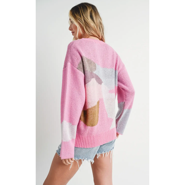 Abstract Knit Sweater