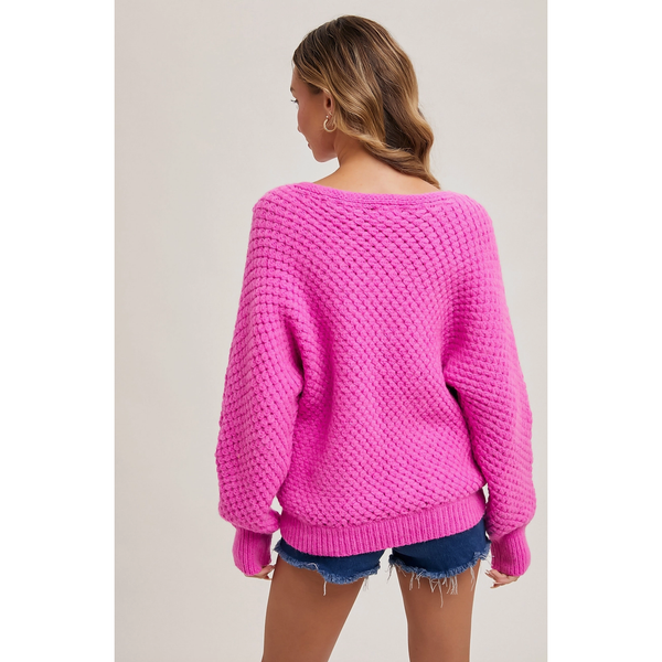 Waffle Knit Sweater