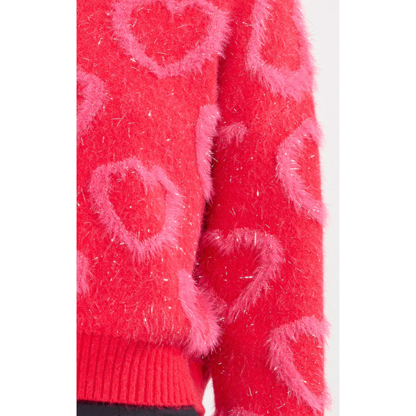 Knitted Heart Pullover