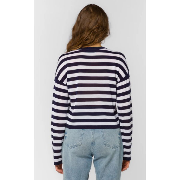 Rumi Navy Striped Tee