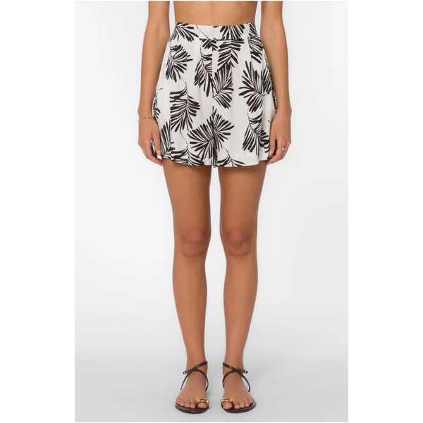 Maxwell Black Palm Leaf Shorts