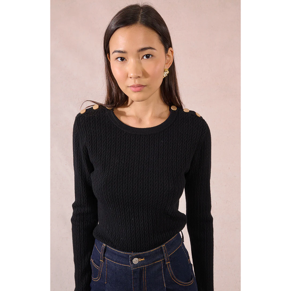 Black Knitted Sweater