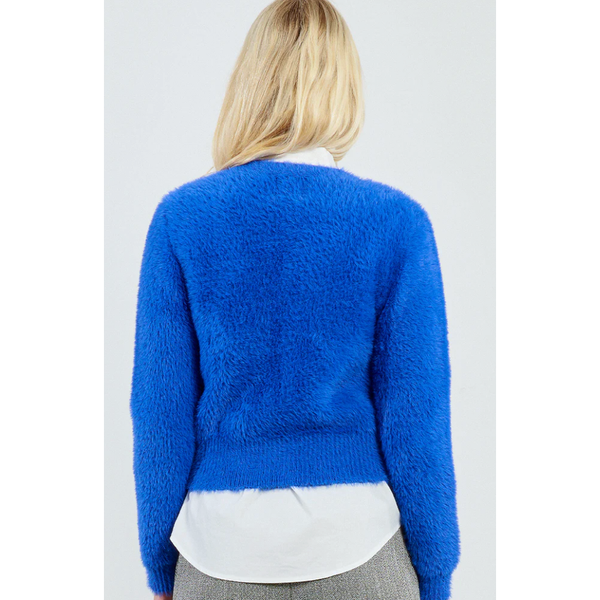 Blue Fluffy Cardigan