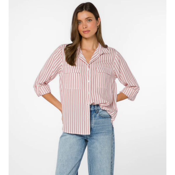 Talma Red Stripe Shirt