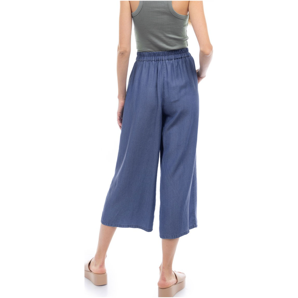 Wide Cropped Tencel Pant - SPREE