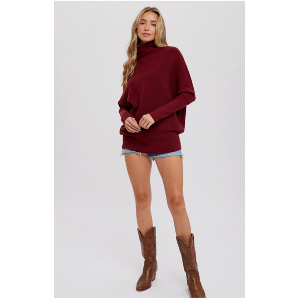 Slouch Neck Dolman Pullover