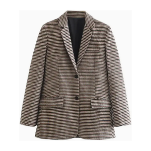 British Inspired Houndstooth Blazer