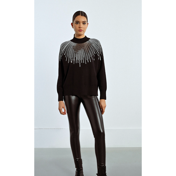 Silver Sequin Pullover