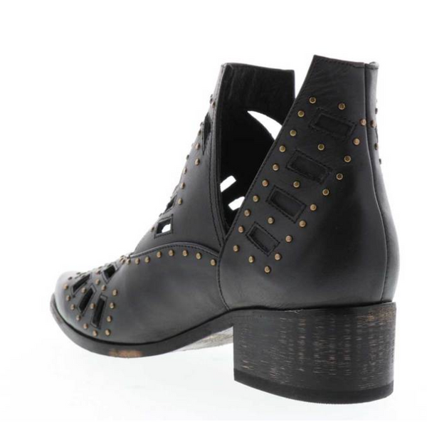 Sbicca Cut Out Studded Ankle Boot - SPREE