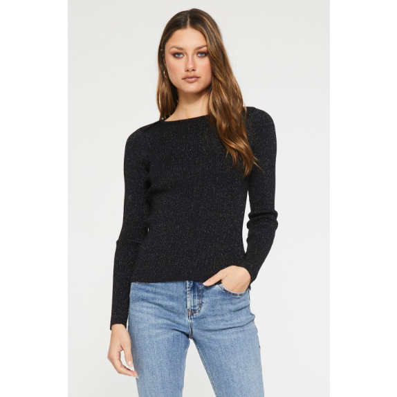 Lurex Fitted Sweater - SPREE