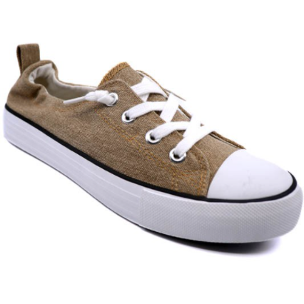 Taupe Linen Sneaker - SPREE Boutique