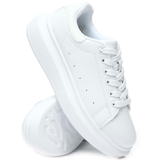 White Platform Sneaker - SPREE Boutique