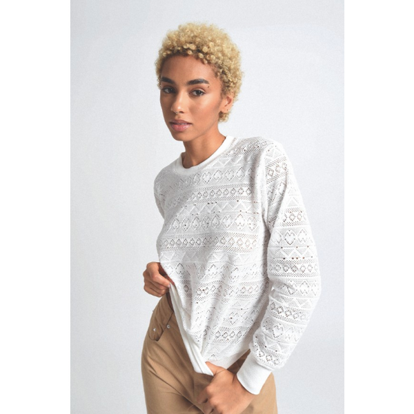 Pointelle Sweater - SPREE